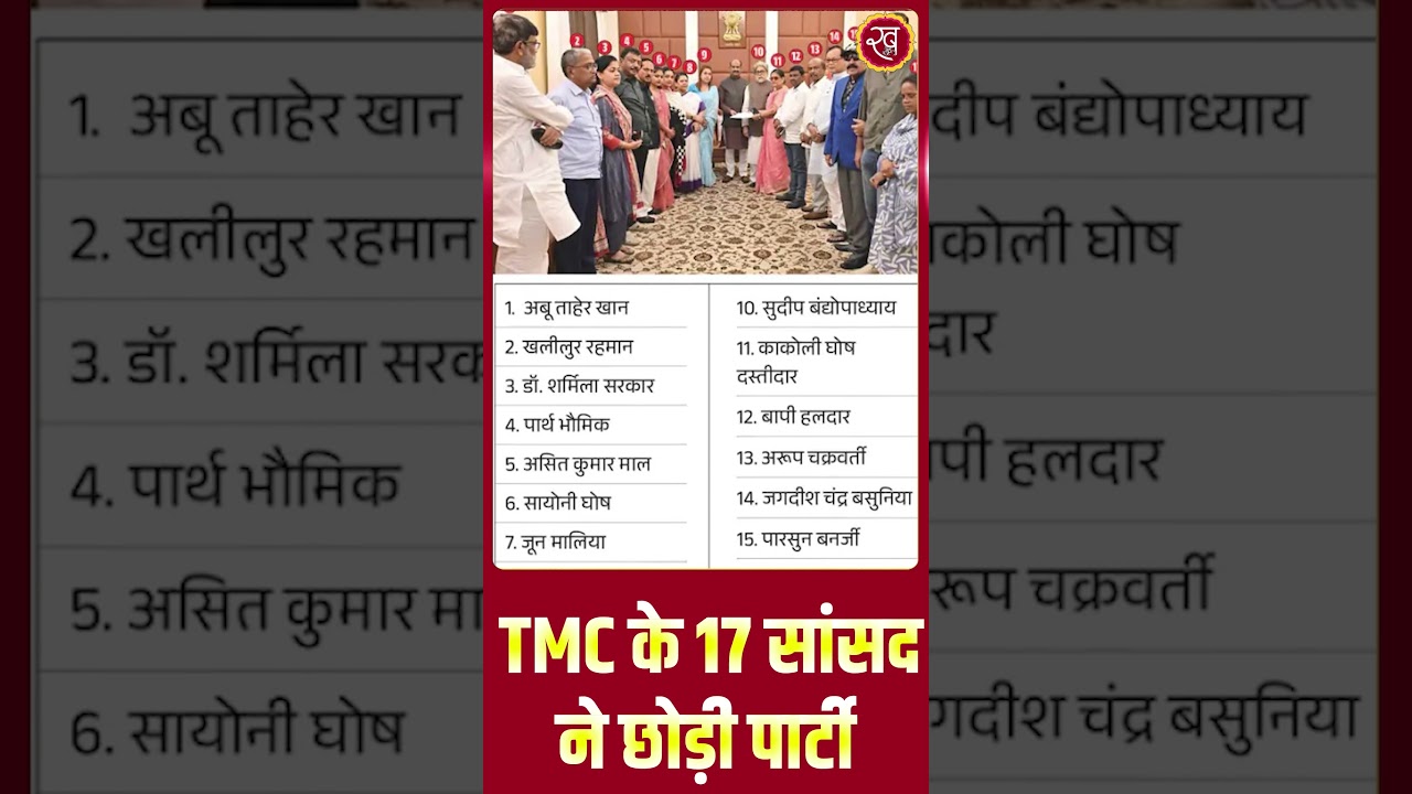 Bengal TMC Crisis : TMC के 17 सांसद ने छोड़ी पार्टी | Shorts | Viral | Trending