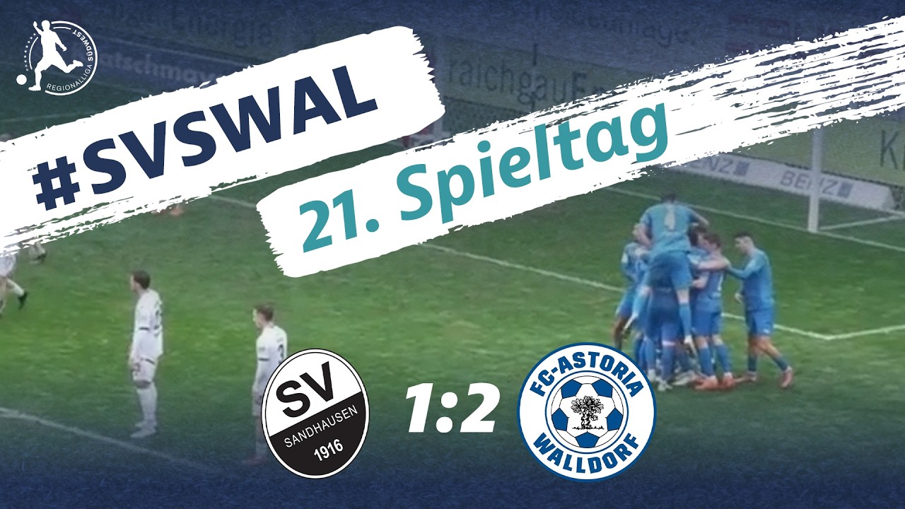 Knapp, aber gewonnen | SV Sandhausen - FC-Astoria Walldorf | 21. Spieltag RLSW