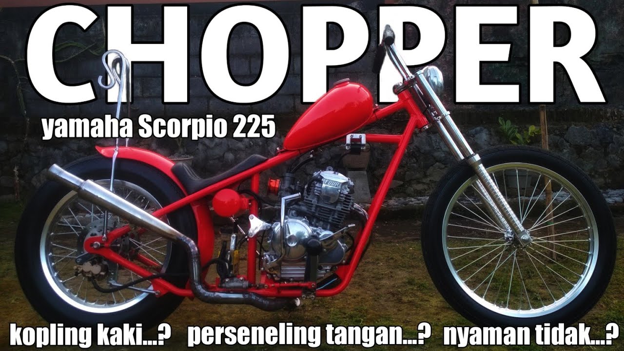 Review Yamaha Scorpio 225 Custom Chopper!!!
