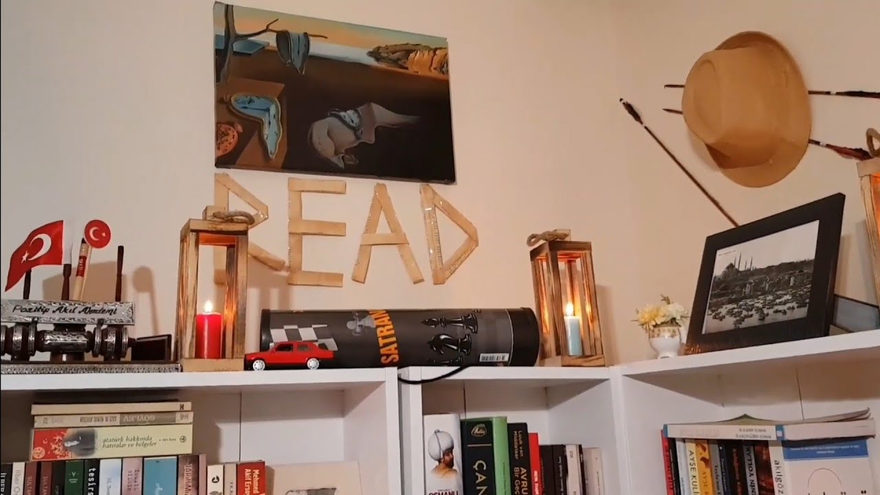 Kitaplık turu/Kitaplık dekorasyonu/kitap okuma köşem/Kütüphanem#VLOG