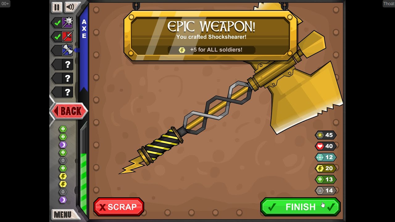 Jacksmith - 100% PERFECT GOLD WEAPONS