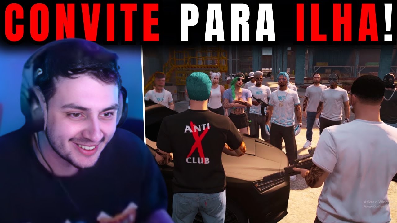 GABE CONVIDANDO AS FACS PARA ILHA! | GTA RP