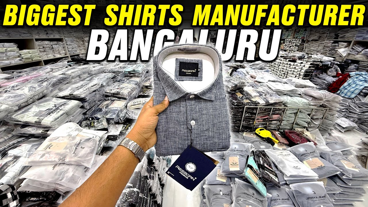 Reeborn Shirts Bangalore / Chickpet Wholesale Market / Biggest shirts Manufacturer 
