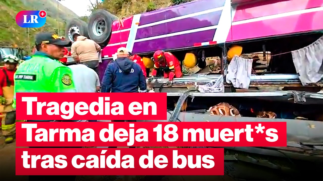 🚨Asi fue la TRAGEDIA en TARMA: CAÍDA de BUS a barranco deja 18 MUERT*S | 