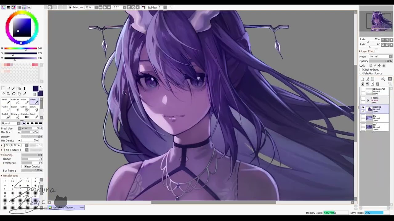 【Timelapse】Ray Ametier Yuan Ch. | Layered Animation | Ani_Kego