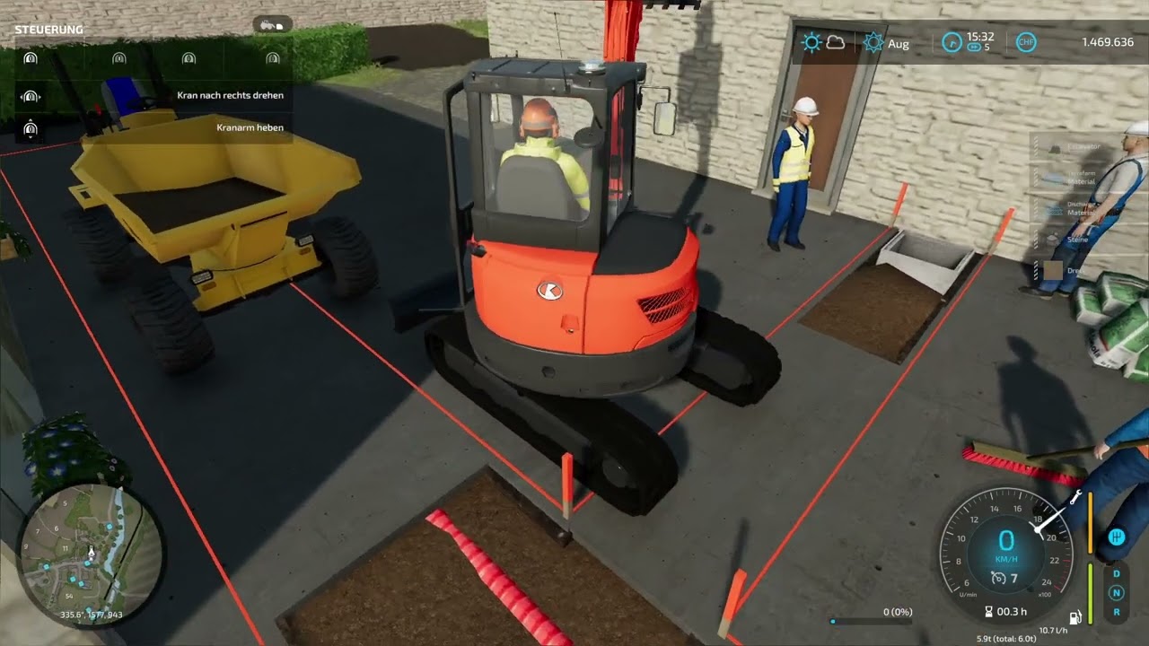 FS22 Construction EP 3: Placing pipes and digging more