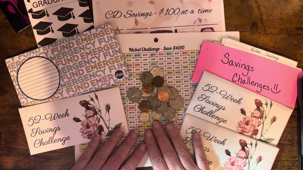 Let's stuff my Nickel, 52-Week, & Graduation Savings Challenges! 1-23-25
