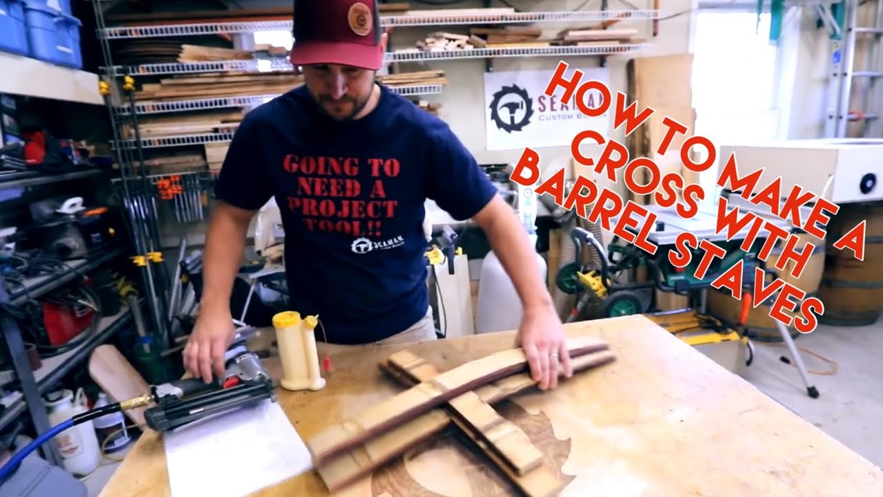 How to make a cross from barrel staves