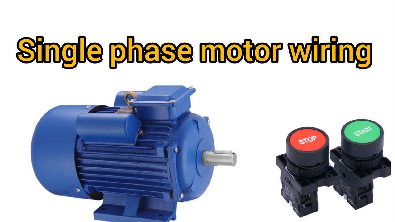 Single phase motor wiring diagram 