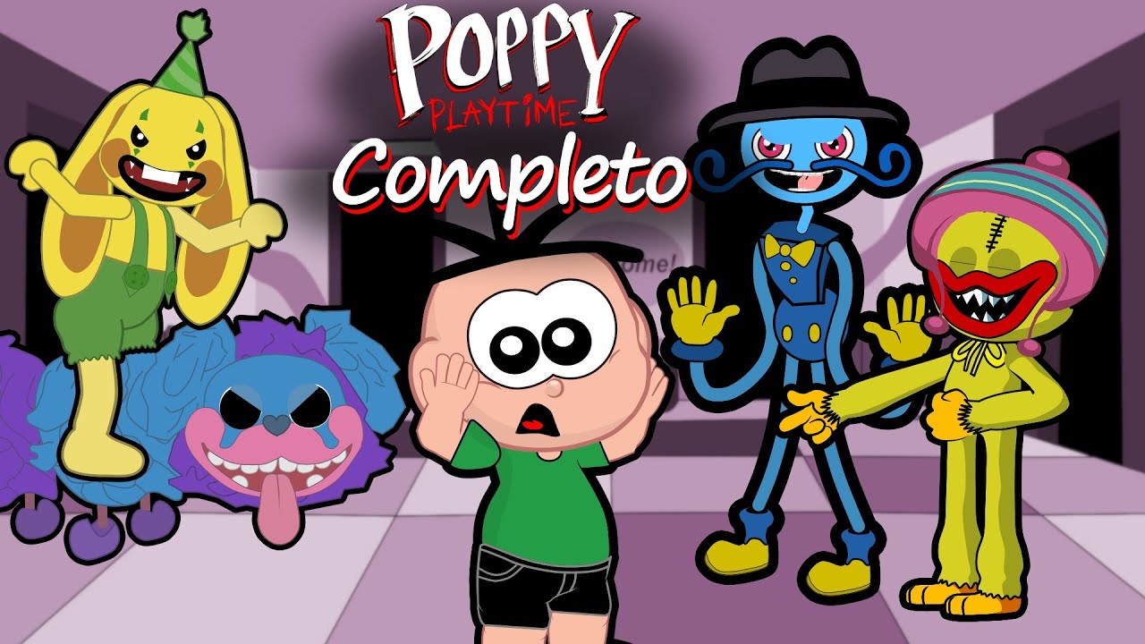 Cebolinha e Cascão em 4 Episódios Poppy Playtime Capítulo 2 Completo