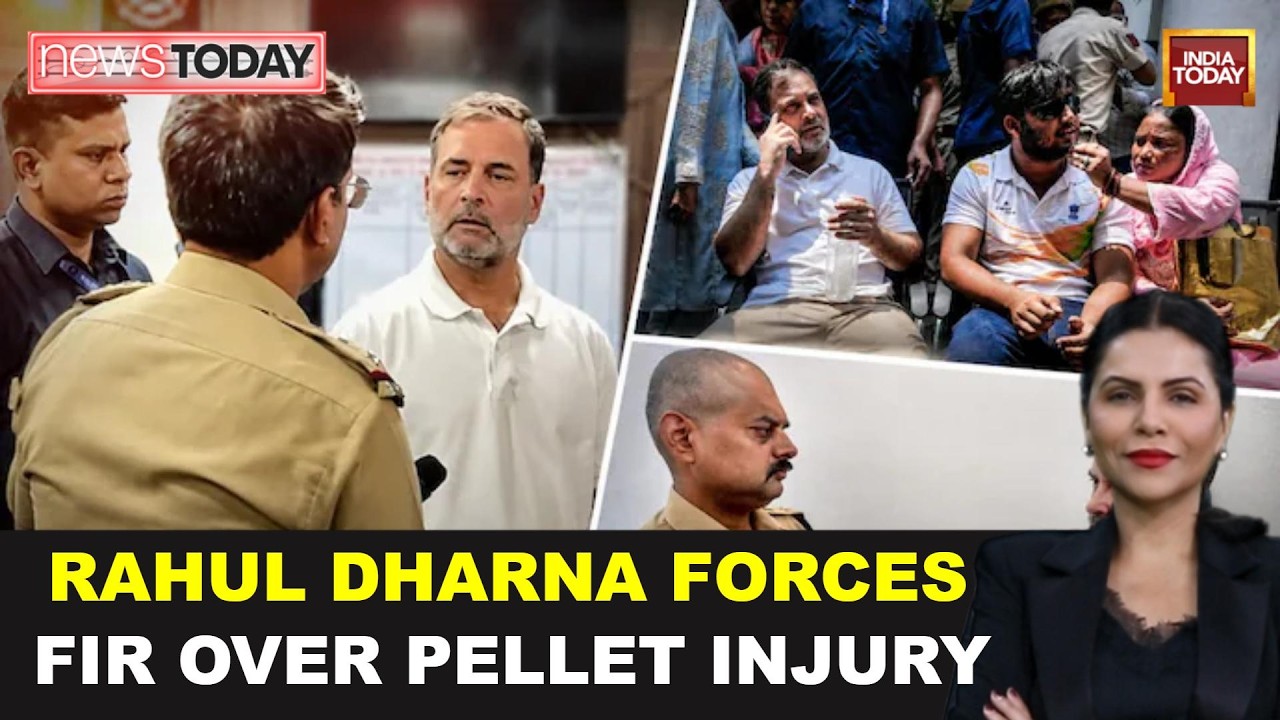 Rahul Gandhi&rsquo;s Pellet Gun FIR Dharna Sparks BJP&rsquo;s &lsquo;Anarchy&rsquo; Charge After Six-Hour Delhi Protest