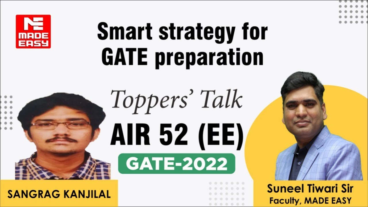 GATE 2022 Topper | Electrical Engg. | Sangrag Kanjilal | AIR-52 | Toppers' Talk | MADE EASY Student