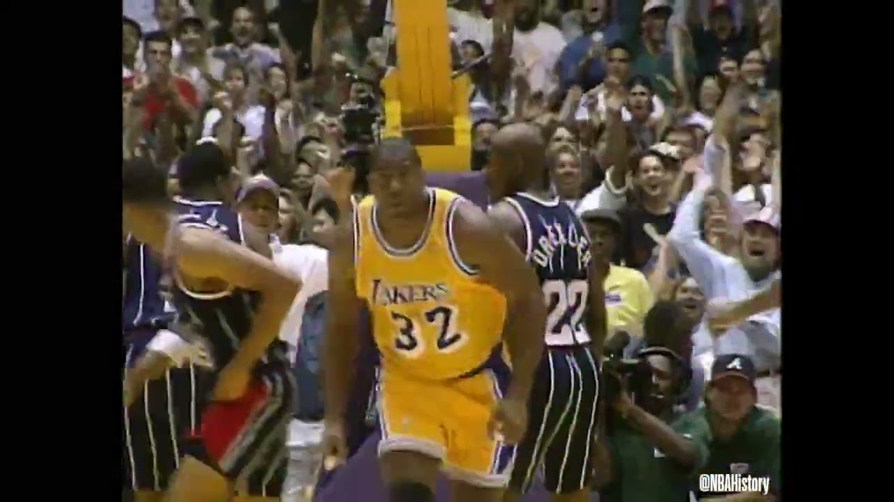NBAHistory: Magic Johnson recorded 26 points off the bench vs. Houston in 1996