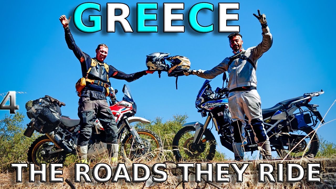 Dirt roads in Greece. Part 4. The way locals are riding it with the motorcycles. With the DesertX.