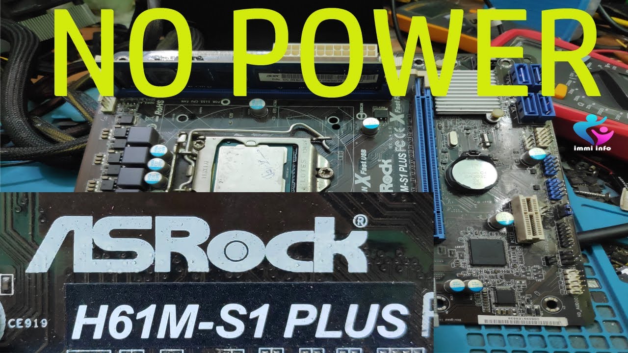 ASRock H61M S1 PLUS NO POWER FIX