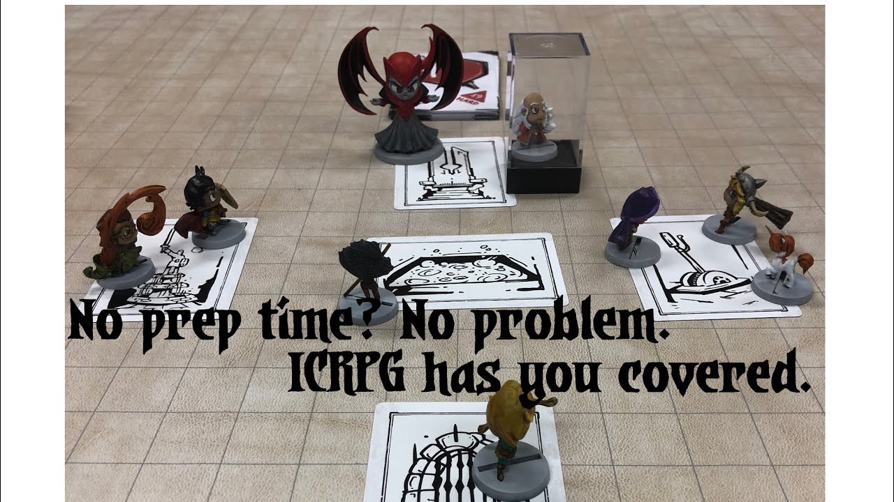 ICRPG Master Edition, a low prep D&D alternative.