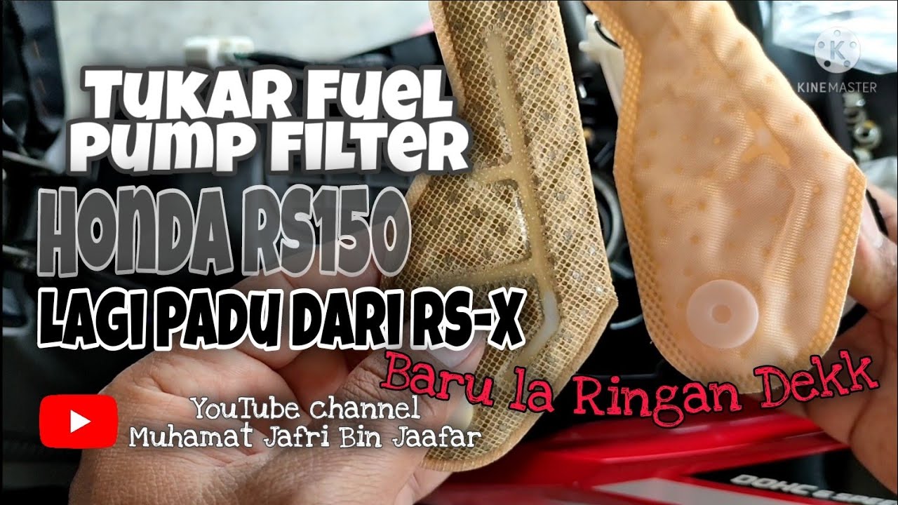 Cara  Tukar Fuel pump Filter Motor Honda RS150