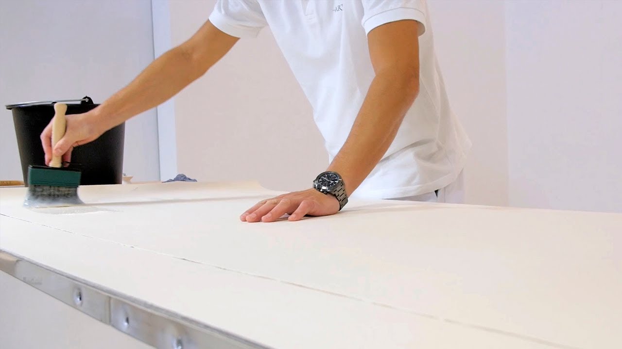 How to hang wallpaper with paper backing by pasting the product? Step-by-step instructions