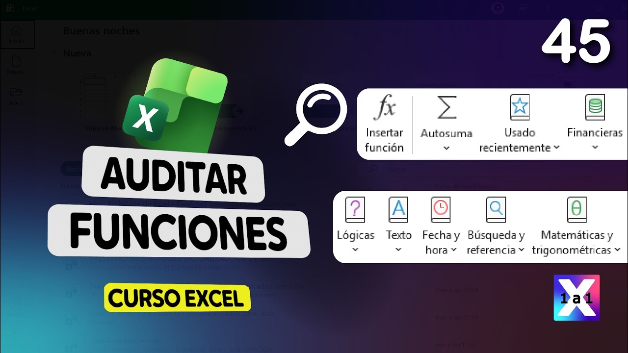 45 | Auditor&iacute;a de f&oacute;rmulas en Excel: encuentra errores ocultos - 👑Curso Premium 2026
