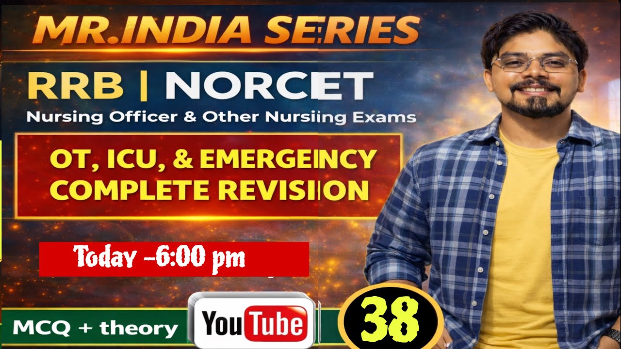 OT ICU EMERGENCY WITH COMPLETE DETAILS BY#ganeshsir  
