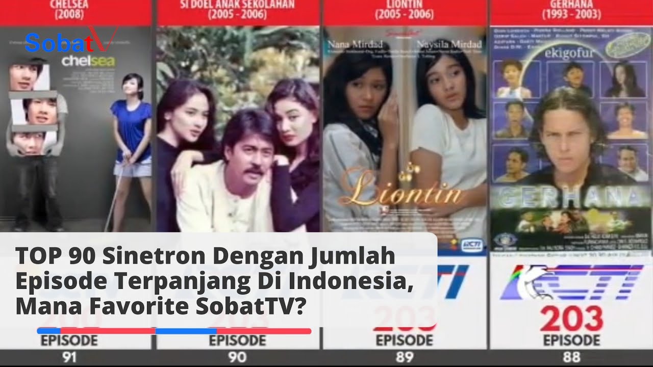 TOP 90 Sinetron Dengan Episode Terpanjang Di Indonesia | SobatTV Info