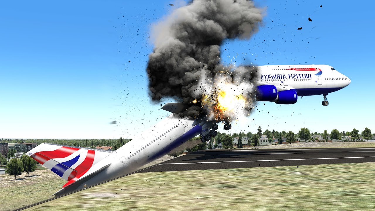 🔴LIVE Boeing 747 Loses Engines on Approach | X-PLANE 11