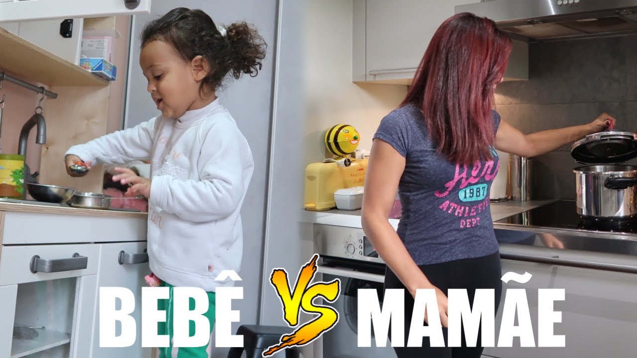 QUEM COZINHA MELHOR, BEBÊ OU MAMAE? | RÊ ANDRADE Daily Vlog Familia