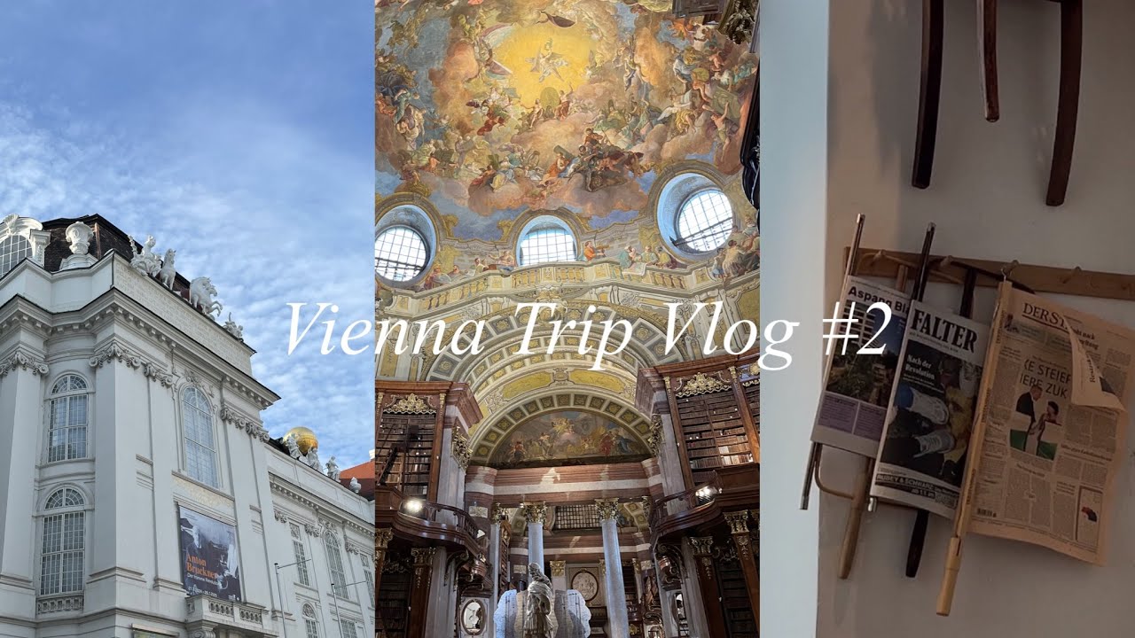 〈vlog〉オーストリア🇦🇹/世界一綺麗な図書館へ/ザッハトルテ/Vienna trip vlog