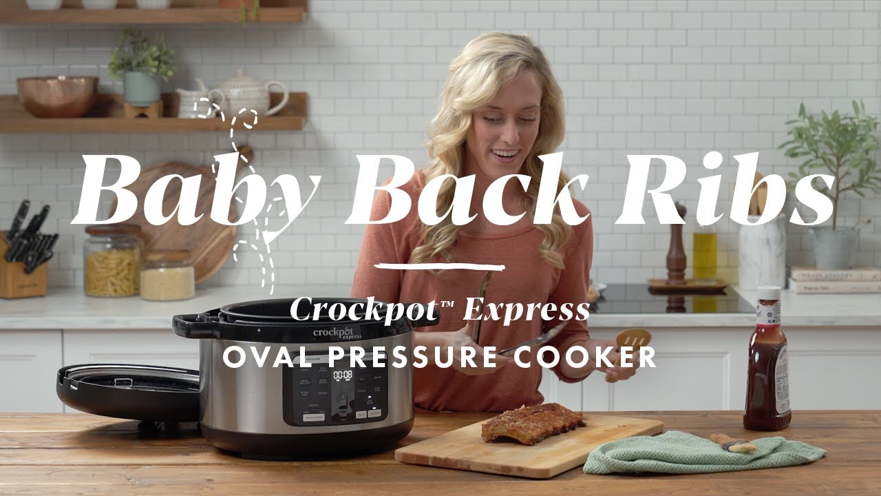 How to Cook Baby Back Ribs with the Crockpot Express Oval Pressure Cooker - Pressure Cooker Recipe