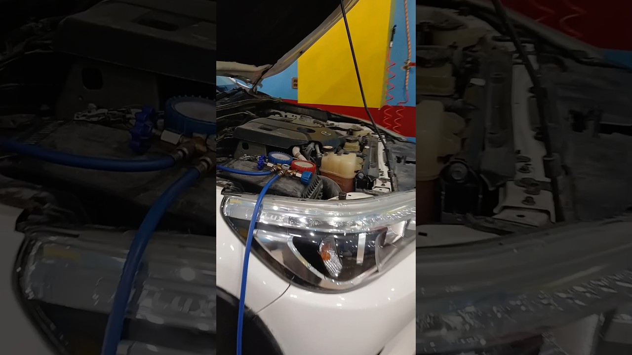 Revo Ac Gas Refilling #automobile #machine #batterytechnology #mechanic #batterytype