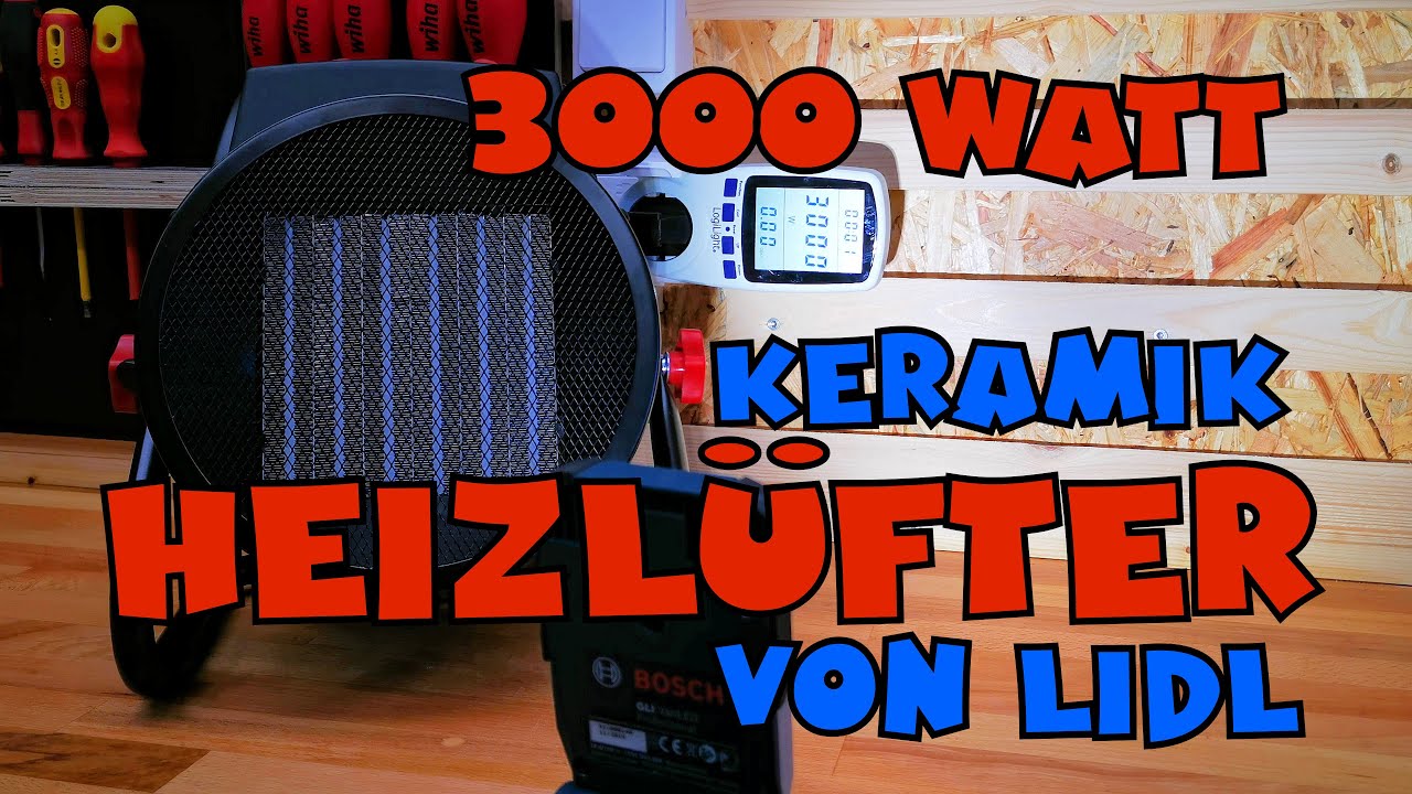 LIDL - PARKSIDE® Keramik-Heizgebläse PKH 3000 A1 Heizlüfter 3000W