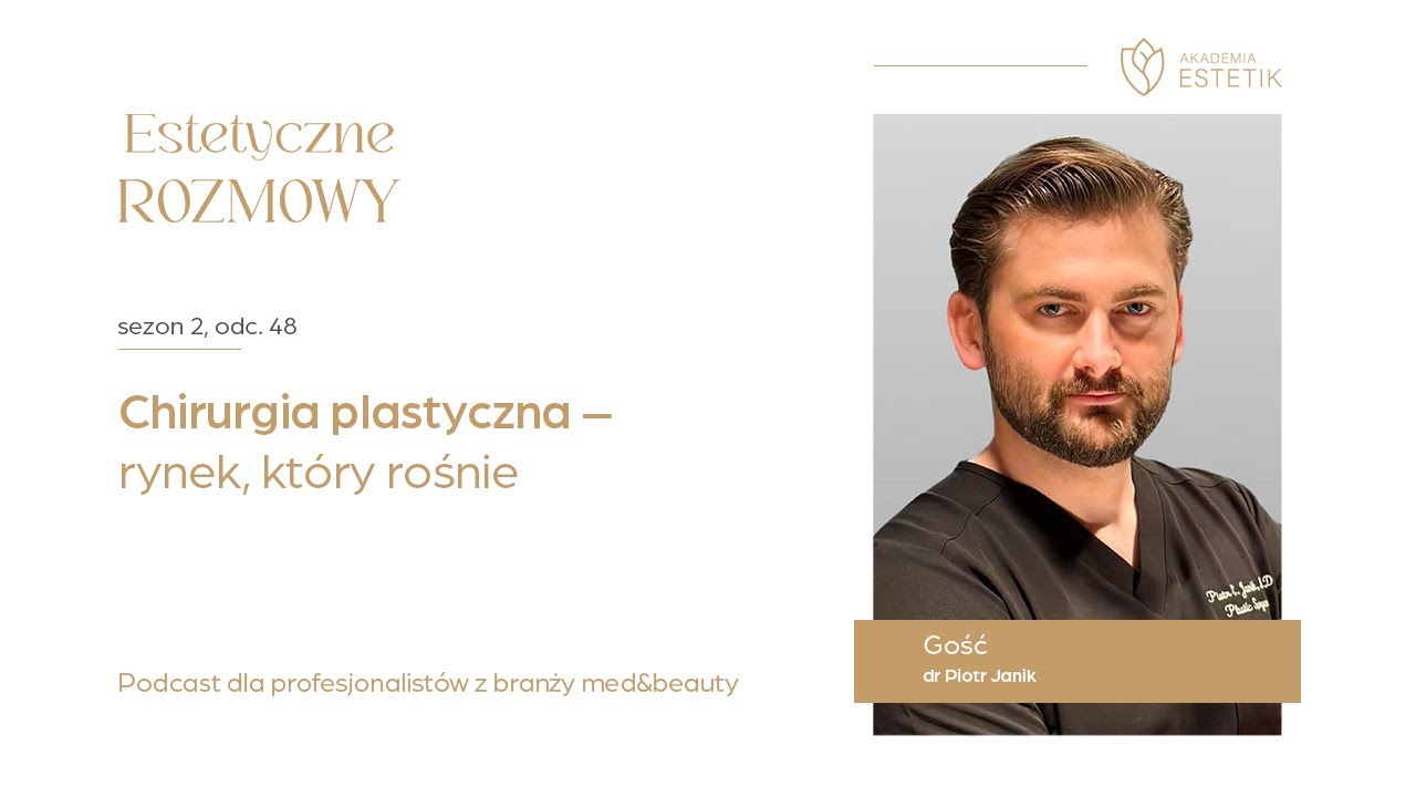 Chirurgia plastyczna – rynek, który rośnie. Dr Piotr Janik #estetikpl #podcast #estetycznerozmowy