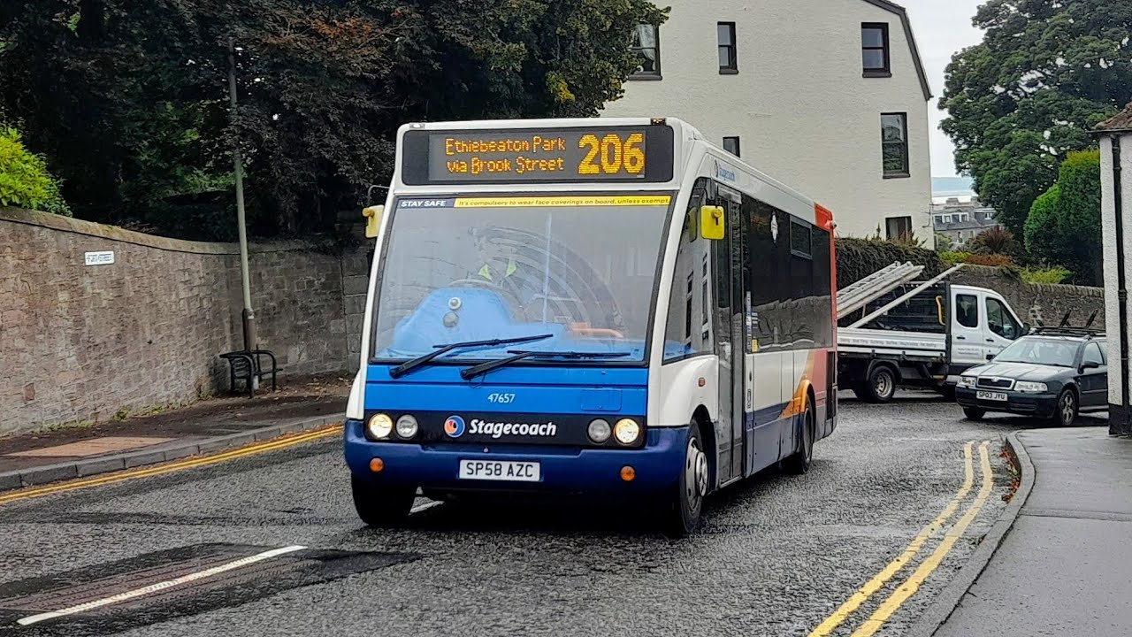*DESTROYED* Stagecoach Strathtay Optare Solo 47657 ~ Including a troublesome start-up!