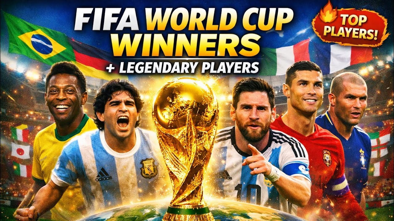 FIFA World Cup Winners & Legendary Players (1930–2022)