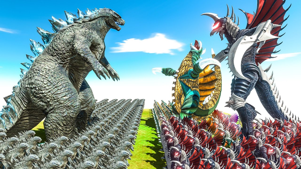 Growing Godzilla 2014 vs Gigan 1972 + Gigan 2004 New Final War
