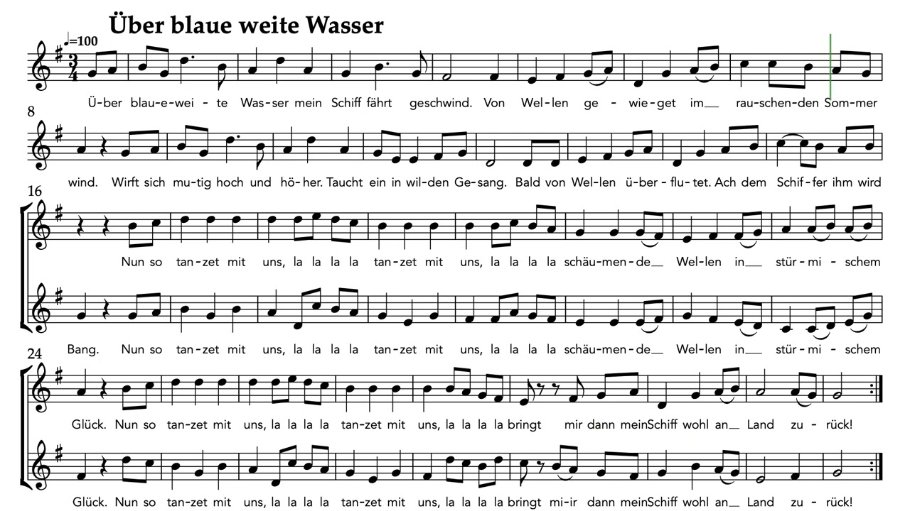 Über blaue weite Wasser - 2