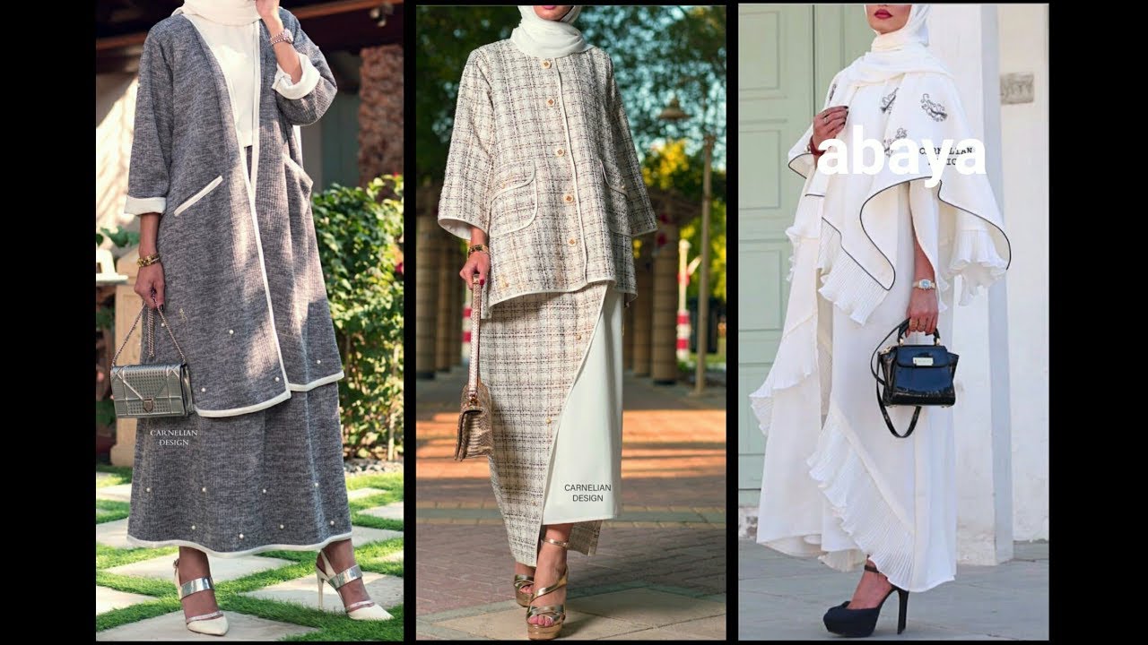 عبايات ملونه 2019 | عبايات ملونه للسفر | عبايات مغربية | عبايات 2019