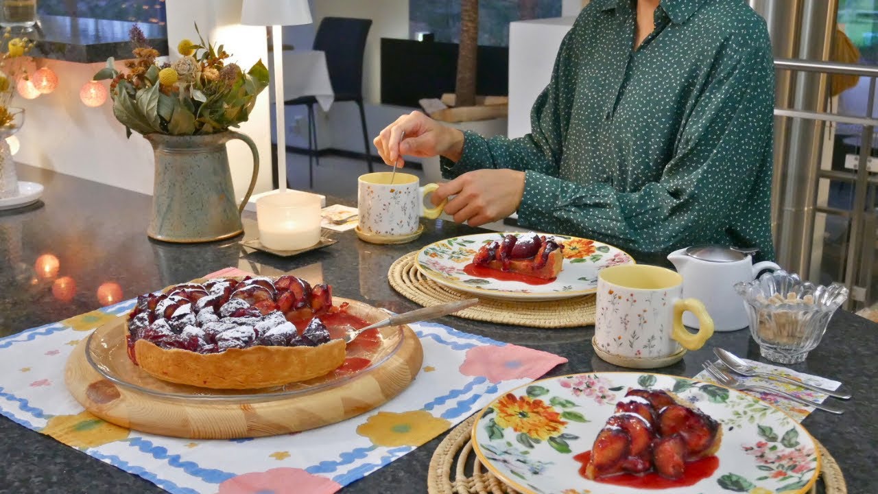 Slow Living in Finland🍁Vegan Plum Pie, Cranberry Chicken & Cozy Home Moments🥗