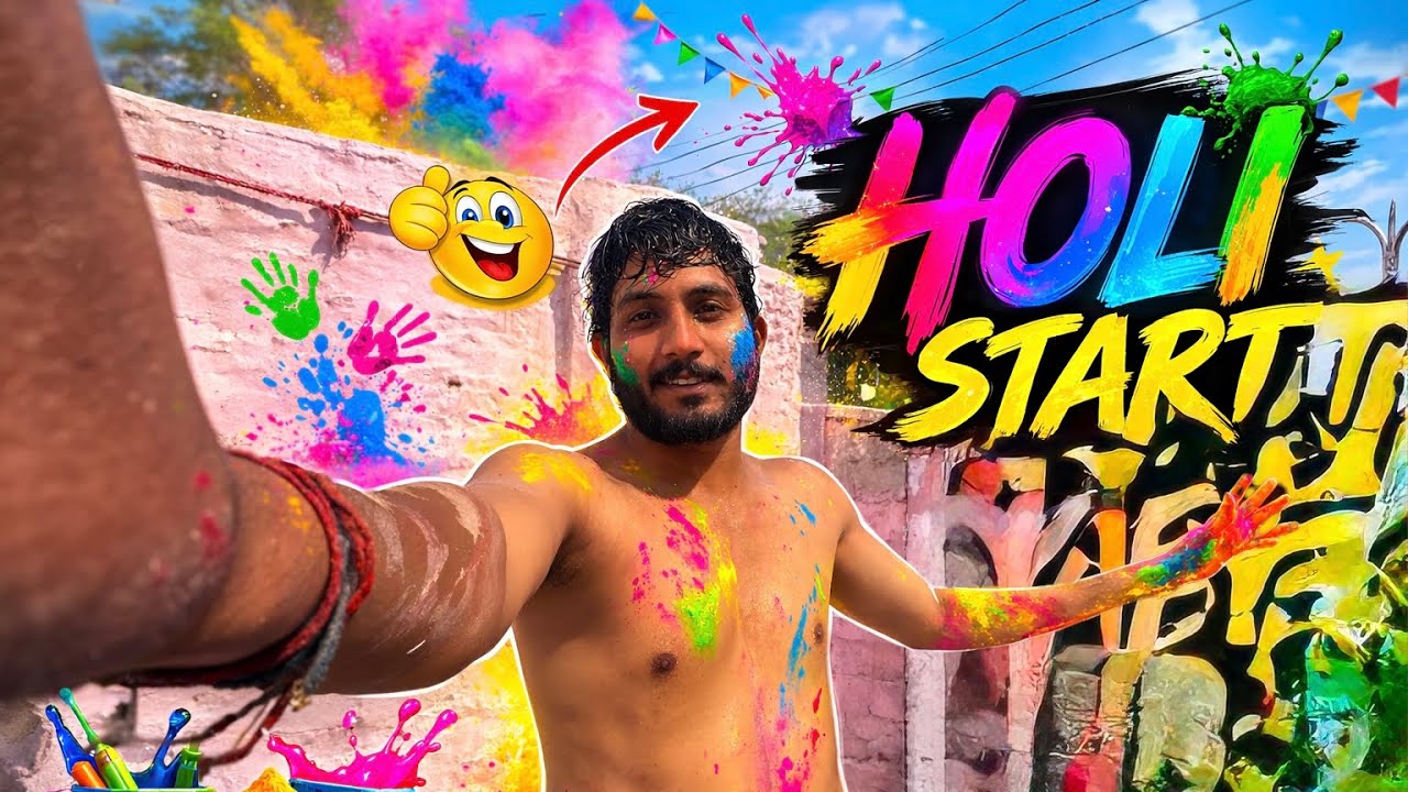 Holi Celebration With Salii  💕 | Aj Ka Vlog