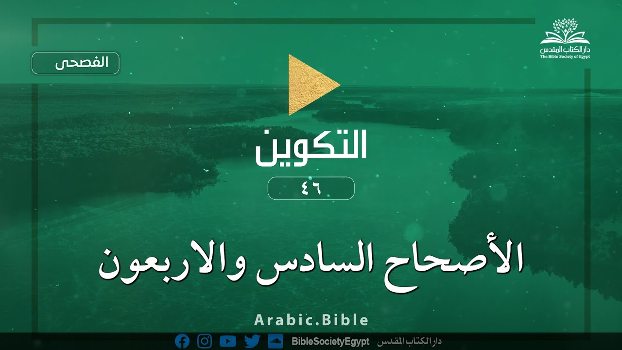 سفر التكوين - الأصحاح السادس والأربعون - الكتاب المقدس بالفصحى