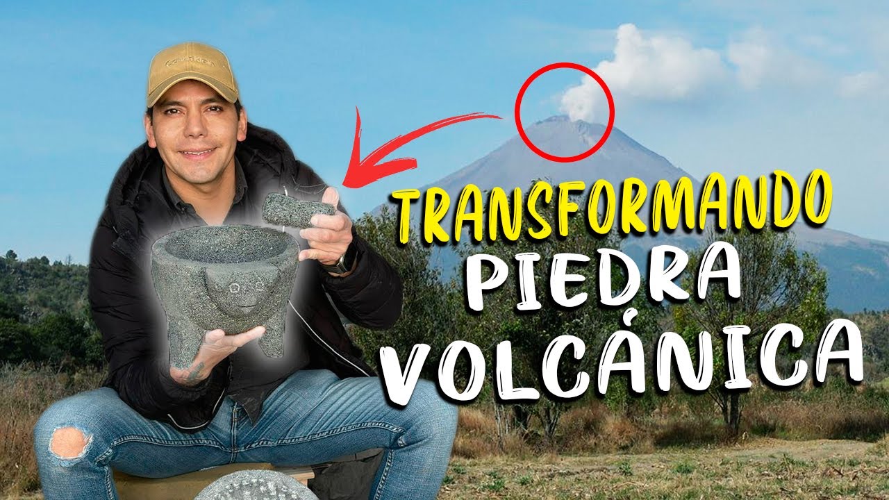 Con PIEDRA DEL VOLCÁN POPOCATÉPETL | Elaboramos Molcajetes Gigantes, Metates y Comales