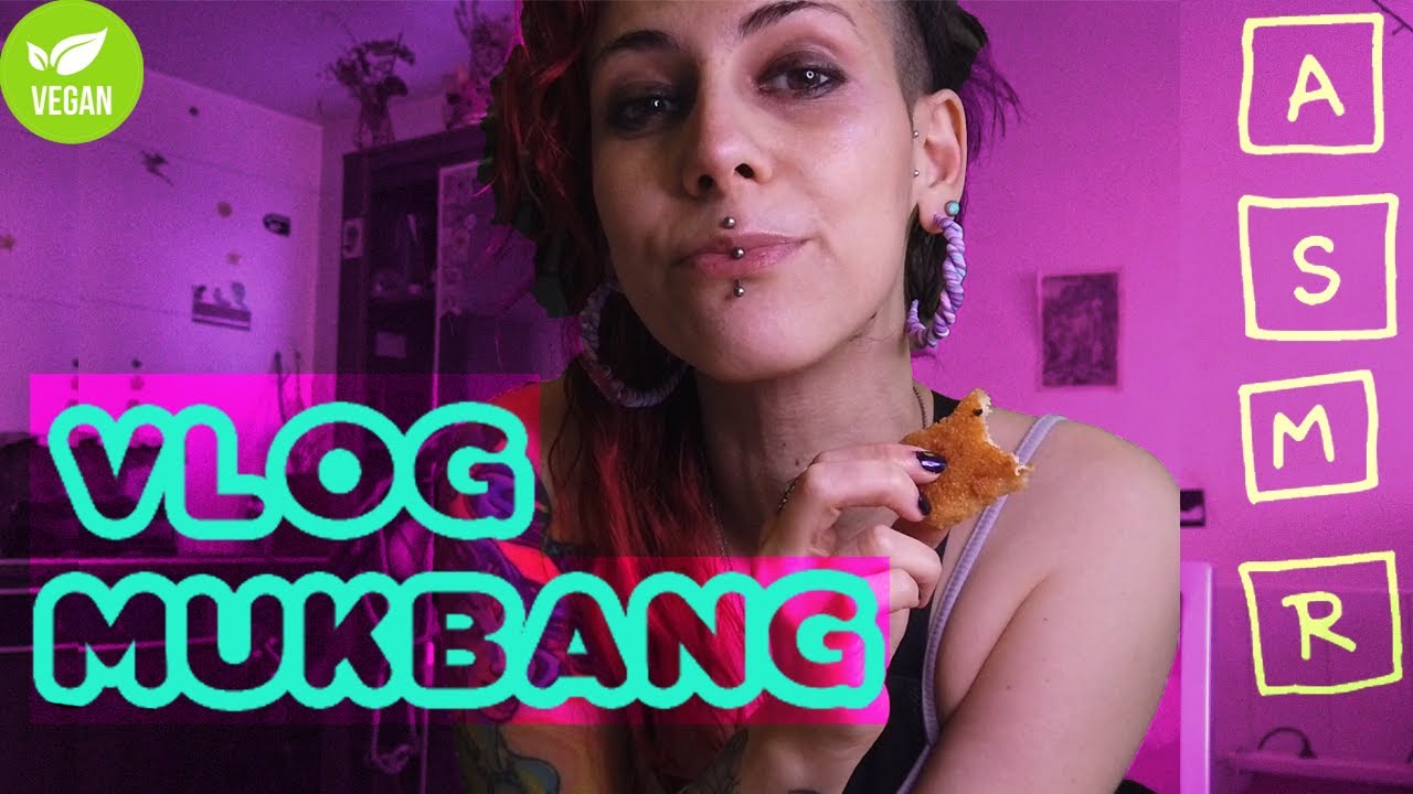 MUKBANG ASMR  ITA   MANGIAMO INSIEME   eating sounds + vlog e mouth sounds
