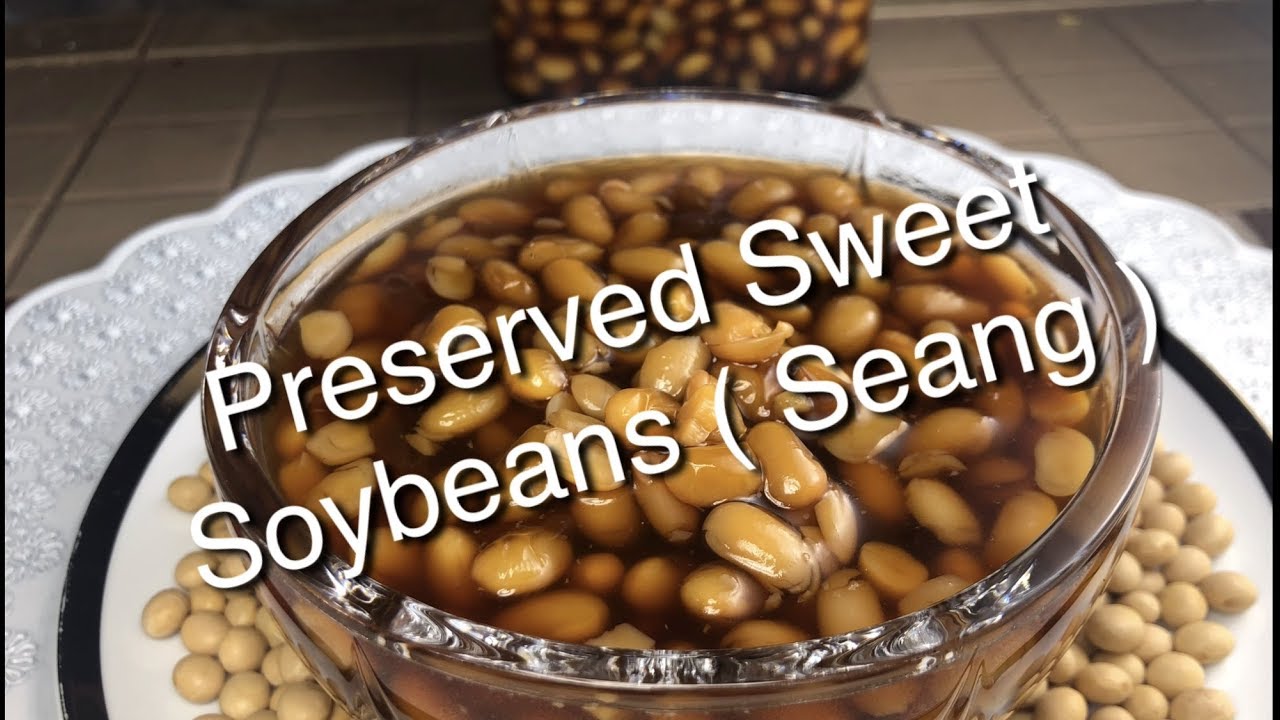 Khmer food  -  Preserved Sweet Soy Bean (  Seang ).  របៀបធ្វើសៀងផ្អែម