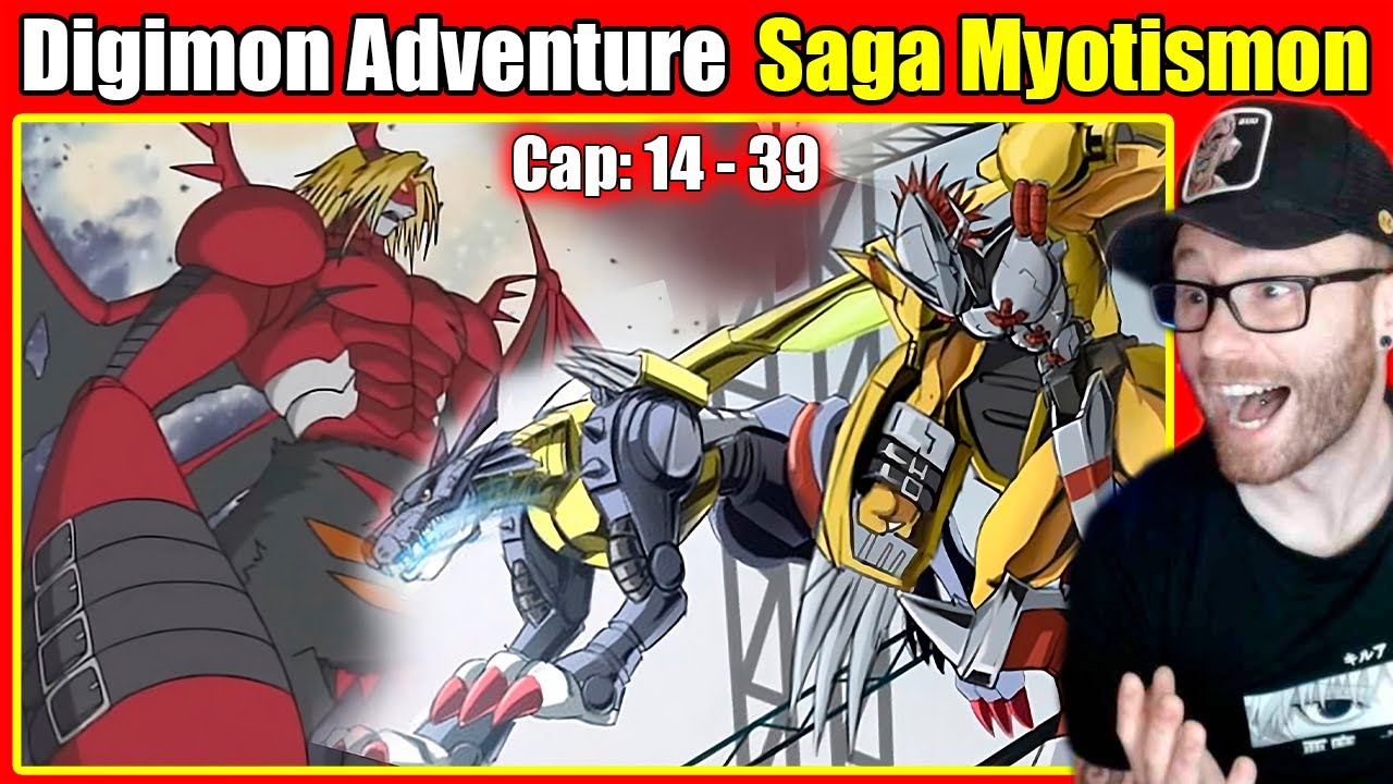 Saga de MYOTISMON 🙀 REACCIÓN a DIGIMON ADVENTURE serie COMPLETA 🐱‍🐉 Cap: 14 - 39