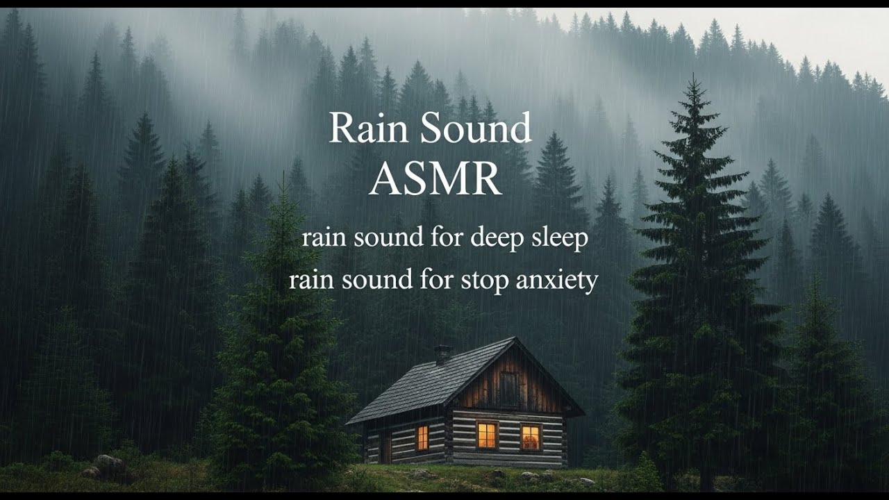 Calm Night Rain and Thunder Sounds for Deep Sleep and a Peaceful Restful Mind All Night