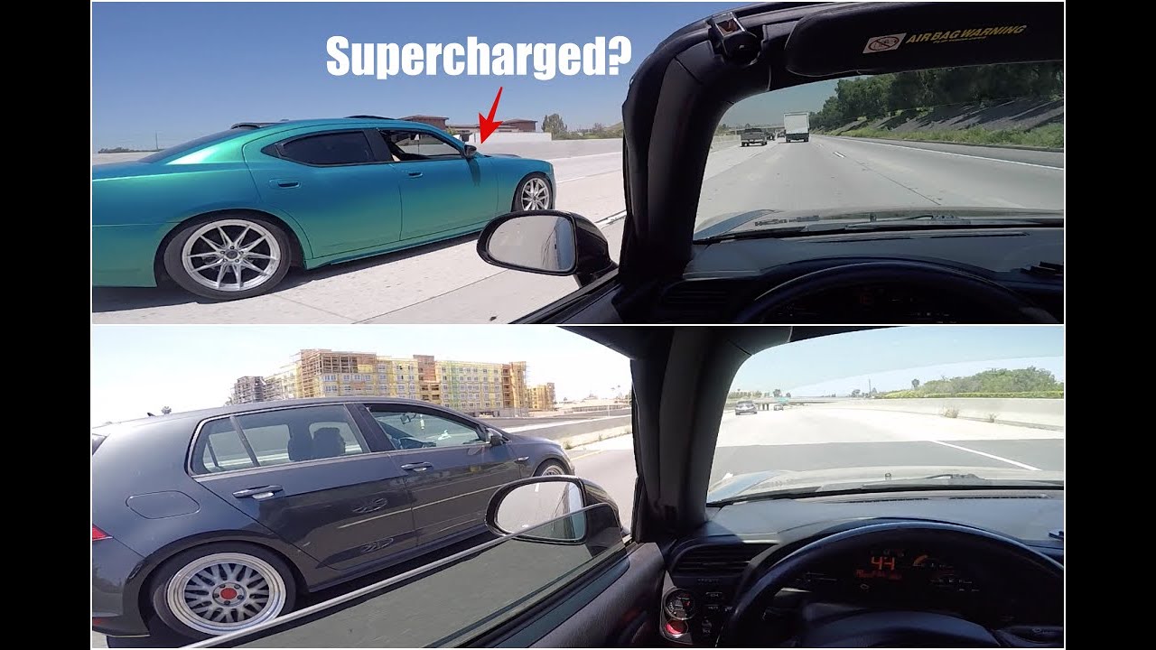 Turbo Honda S2000 vs Supercharged Charger RT & VW GTI