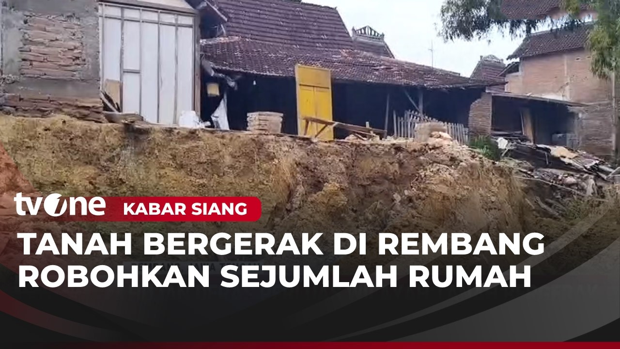 Lima Rumah Warga di Rembang Rusak Terdampak Tanah Bergerak | Kabar Siang