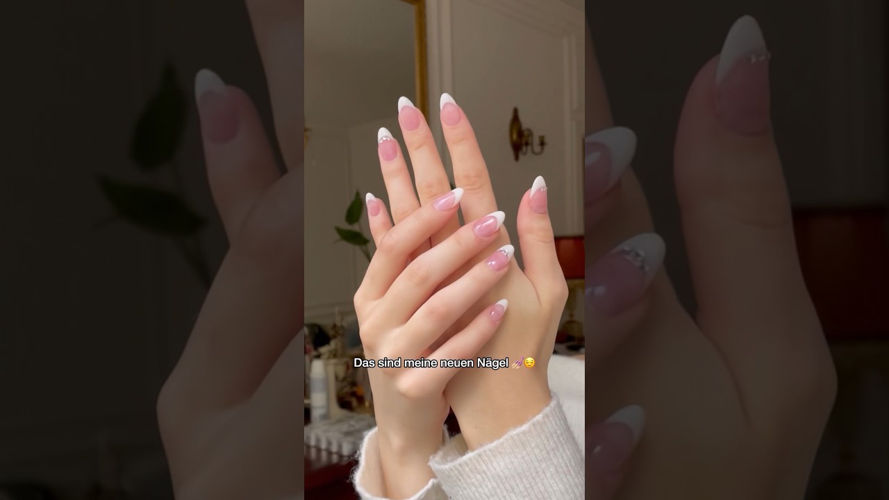 DIY French Acryln&auml;gel 💅🏼✨💕 #nailsathome#acrylnails#frenchacryl#diy#nails#freshnails#katjusha