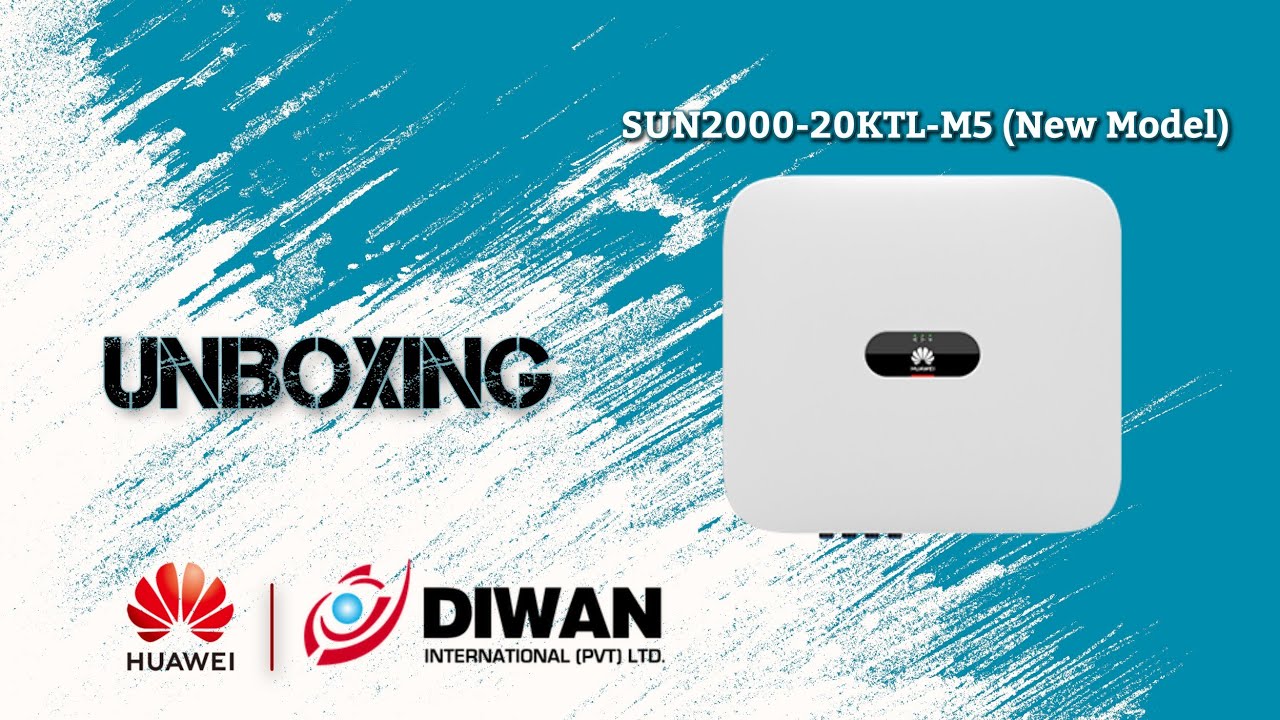 UNBOXING Huawei SUN2000-20KTL-M5 High Current Version (New model) 2023. @HuaweiFusionSolar