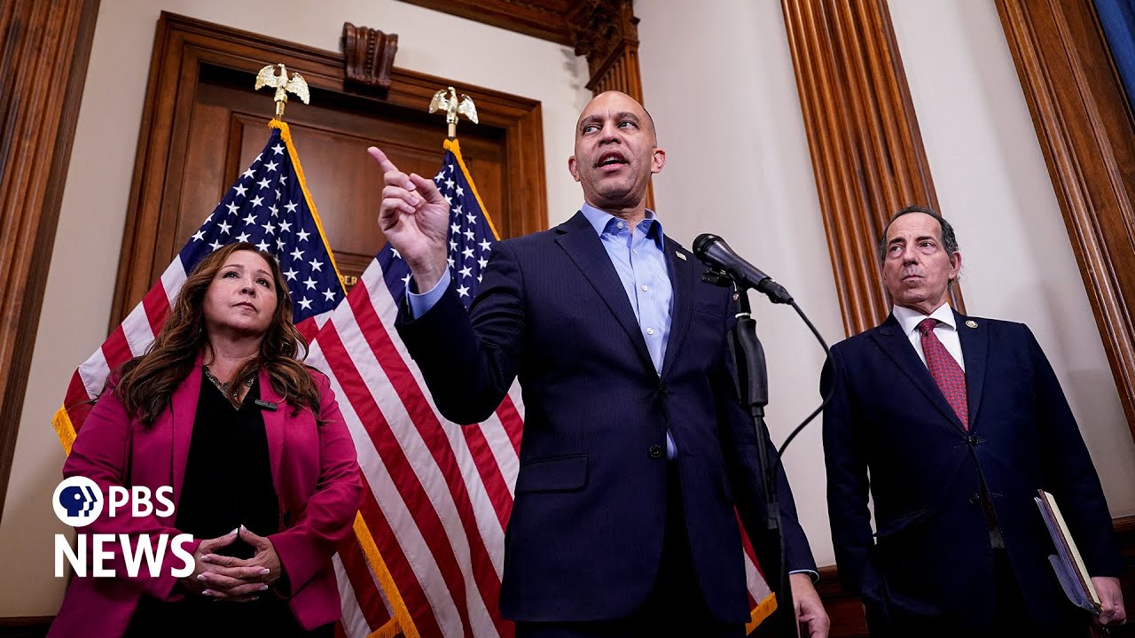 WATCH LIVE: Jeffries and House Democrats hold news briefing as federal shutdown enters 22nd day